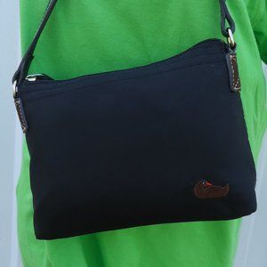 Dooney & Bourke black nylon crossbody bag.